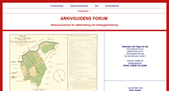 Desktop Screenshot of forum.arkivguiden.net