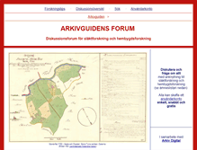 Tablet Screenshot of forum.arkivguiden.net